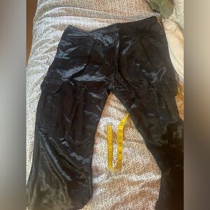 Cello satin cargo pants